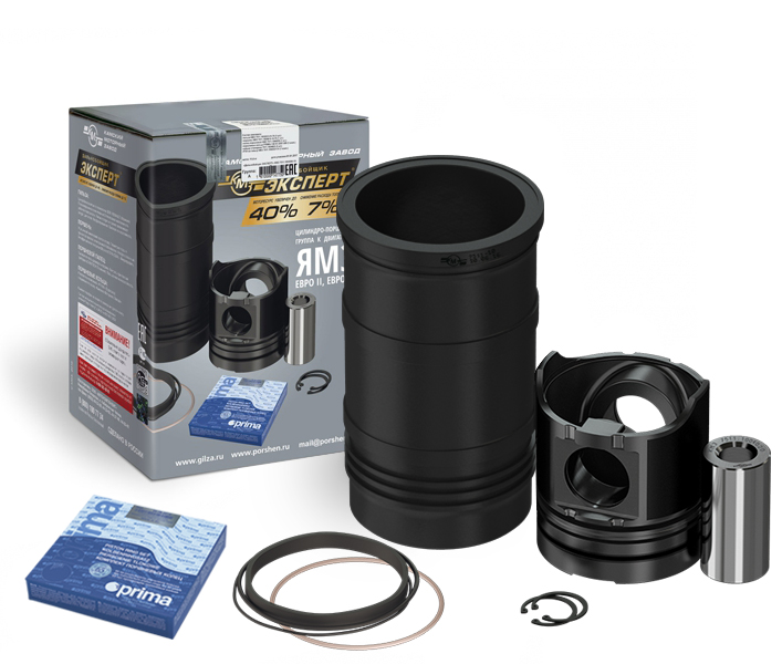 купить Гильза+поршень+кольца+палец ( Дальнобой ) ЯМЗ 7511-1004006-50 / КМЗ